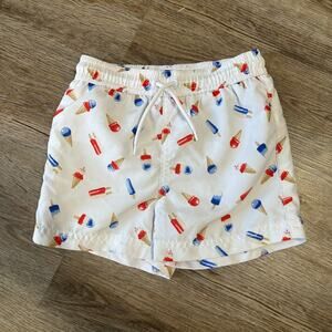 Janie and Jack Recycled Ice Cream Swim Trunks Boys Size 18-24 Months Swimsuit